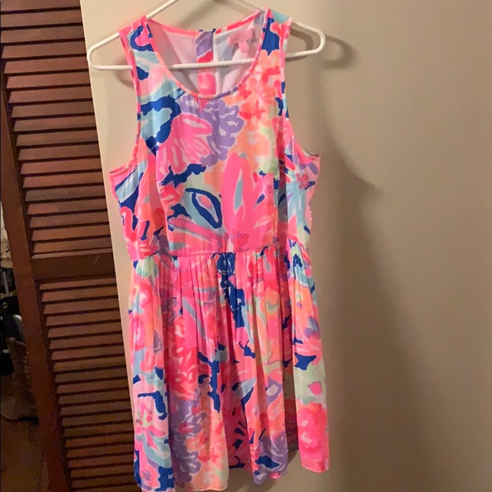Lilly Pulitzer pink and blue dress